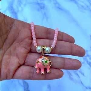 The Lucky elephant beaded necklace